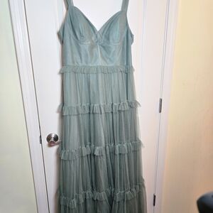 Revelry Sage Green Maxi Dress